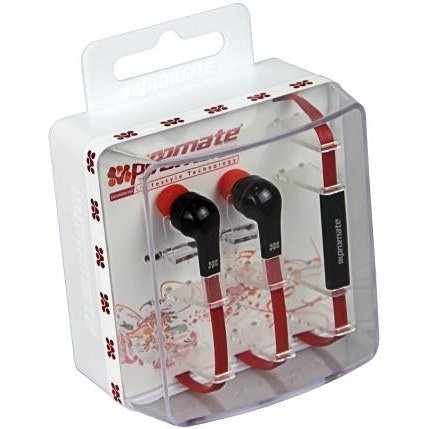 Promate Aurus multifunction stereo hands-free earphone universal mic compatible with all mobiles.dynamic in-ear -Black 1 Year Warranty