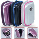 Promate Amba Aluminum Finish Hard Shell Camera Case with Memory Foam Protector Inner Bubble Pad Protector-Purple 1 Year Warranty
