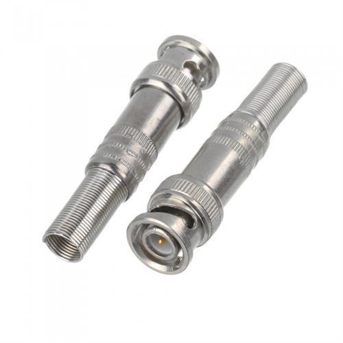 Securnix RG59 Twist Spring Male BNC Connector- Solder Less BNC Jack for Coaxial RG59 CCTV Camera Pack of 20