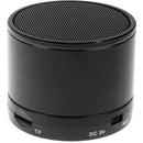 Geeko Mini Rechargeable Bluetooth Speaker- Bluetooth Version V2.1-Built-in 520mAh lithium Battery Operating Range up to 10m Total Power 3W FM Radio Mode USB Playback Port MicroSD Card Slot Micro USB Charging Port- Midnight Black 1 year Limited Warranty