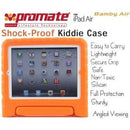 Promate Bamby.Air-Shockproof Impact resistant case with convertible stand for iPad Air-Orange 1 Year Warranty