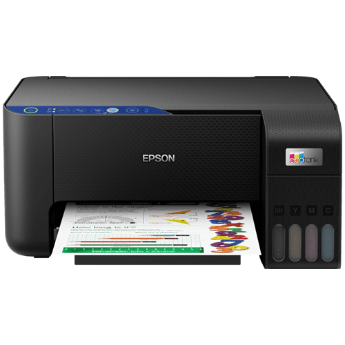 Epson EcoTank L3251 Multifunction 3 in 1 Colour A4 Inkjet Printer- Print Scan Copy Printing Resolution: 5760 x 1440 DPI Interfaces: USB WiFi Wi-Fi Direct 1 year Limited Warranty