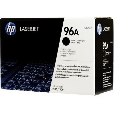 HP Original Replacement for HP 96A C4096A Black LaserJet Toner Cartridge- Page Yield 5000 Pages with 5% Coverage For Use with LaserJet 2100 LaserJet 2100M LaserJet 2100SE LaserJet 2100TN LaserJet 2100XI LaserJet 2200D LaserJet 2200DN LaserJet 2200DSE L...
