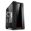 Sharkoon Elite Shark Ca200g Rgb Extended Atx Tempered Glass, Midi Case- 7 X 2.5 Inch Internal Hdd/ssd Bays , 4x 3.5 Inch Internal Hdd Bays, Extended Atx Form Factor 2x Usb 3.0 Ports 2x 2usb 2.0 Ports 1x Audio Port , 1x 120 Mm Rgb Led Fan (pre-installed),