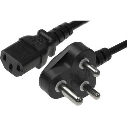 Unique Standard Single Head Power Cable 1.5M - Standard Computer Power Cable With 3-Prong Plug On One End And Kettle Plug Connection On The Other, Oem, No Warranty