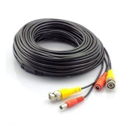 Securnix Siamese Pre-Built Coax Cable Rg59 20M - Black, Retail Box, No Warranty