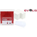 Evolis Cr80 Blank 100 Pack Pvc White Cards - 0,50 Mm Thickness Same Size As A Credit Card Just Slightly Thinner , Compatible With Badgy 100 And Badgy 200 Card Printers , Retail Box , 1 Year Limited Warranty