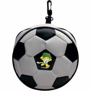 Esquire Official FIFA 2010 Licensed Product CD Wallet ZAKUMI Celebration Pose:Holds 24 CD or DVD with Zipper and Hook-Purchase as a mémoire of the 2010 Soccer World Cup in South Africa! Retail Packaged