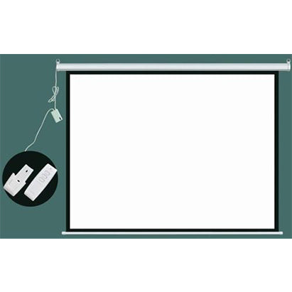 Esquire Electric Projector Screen 300 X 300 With Rf Remote Control, 290 X 290 Cm Viewing Area, 5Cm Black Border (Left Right Bottom), 15Cm Black Drop (Top), Power: 40W, Voltage: 230V, Frequency: 50Hz, Ideal For Home Cinema And Business Applications With...