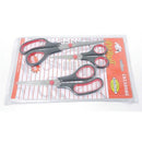Casey 3 pc Professional Multipurpose Household Scissor Pack -Hardened blade light weight Multipurpose Household Scissors warranty Colour Black and Red Sizes 14cm 19cm and 22cm Out of box Failure warranty