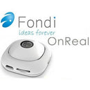 Fondi OnReal Camera - 8MP Photo Capture 1080P 30FPS Full HD Video Quality Built-in Wi-Fi 120 degree Wide Viewing Angle 400mAh Lithium-ion Rechargeable Battery Compatible with Android 4.0 and above and iOS 7.0 and Above - White 1 year Limited Warranty