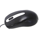 Unique Wired Usb Optical Mouse- Classic Design, Three Buttons With Scroll Wheel, Ergonomic Ambidextrous Design, 1000 Dpi, Black And Silver , Usb Interface, Colour Black, Retail Box , 1 Year Limited Warranty