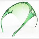 Casey Protective Transparent Anti Fog Isolation Face Shield with Spectacle Frame Mask Colour Green