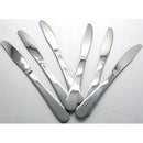 Casey Catering 6 Piece Stainless Steel Dinner Knives Set Plain Design Printed On Handle