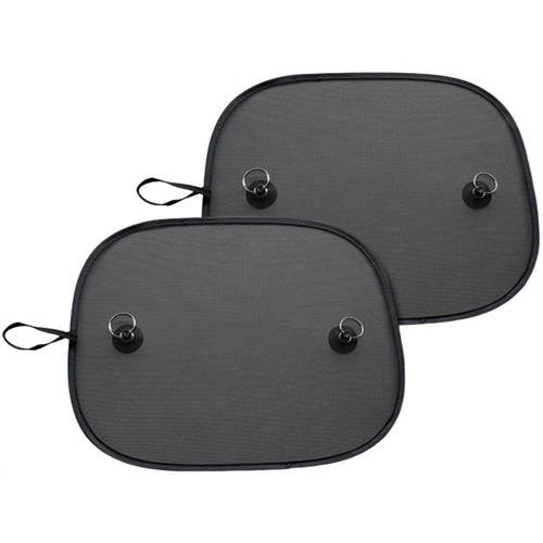Autoworx 2 Piece Side Window Sun Screen Mesh - Prevents As Much As 90% Of UV Rays Makes Travelling Easy On A Sunny Day Universal Design To Fit Most Vehicles Easy to install Two pairs of Suction Cups Included Out of Box failure Warranty