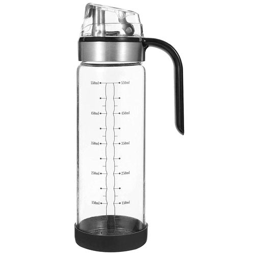 Casey Oil And Vinegar 550Ml Glass Dispenser Bottle With Auto Flip Cap And Handle Retail Box No Warranty