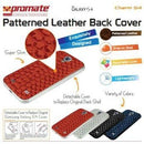 Promate Charm.S4 Premium Patterned-Leather Back Cover-for Samsung Galaxy S4-Black 1 Year Warranty