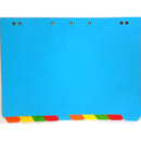 Brainware Filedex A4 Board Dividers Unmarked Multicolour Punched Holes 10 Cut Tabs- Size: 297X225Mm Multicolour Sheets Retail Packaging, No Warranty
