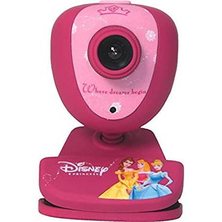 Disney Princess Usb Web Camera With Microphone- Usb 1.3 Megapixel Cmos Sensor Webcam With Mpx, Support Usb 2.0 And Usb 1.1, Compatible With Skype , Google Talk , Zoom , Yahoo Messenger And Others , Plug And Play With Windows 10 , Retail Packaged