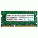 Apacer Ddr3 4Gb 1600 Mhz So-Dimm Memory, Retail Box , Limited Lifetime Warranty