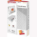 Promate Donna-Slim-line leather case with carrying handle for iPad mini-White 1 Year Warranty