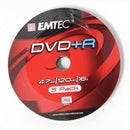 Emtec DVD+R 16X Speed 5pk Non-Printable