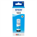 Epson 103 Ecotank Cyan Ink Bottle 65Ml - Compatible Printers Epson Ecotank L3150, Ecotank L3111, Ecotank L3110, Ecotank L1110, Retail Box , No Warranty