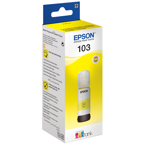 Epson 103 Ecotank Yellow Ink Bottle 65ml