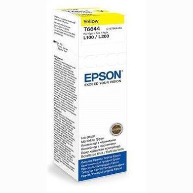 Epson T6644 Yellow Ink Bottle 70ml For L110 L300 L210 L355 L550