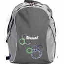 Macaroni Ateneo Student Backpack - Lightweight Padded shoulder straps and Back Dual Main zippered compartmentsTop Grip Handle Waterproof Material–Two Ton Black and Grey 1 year Limited Warranty