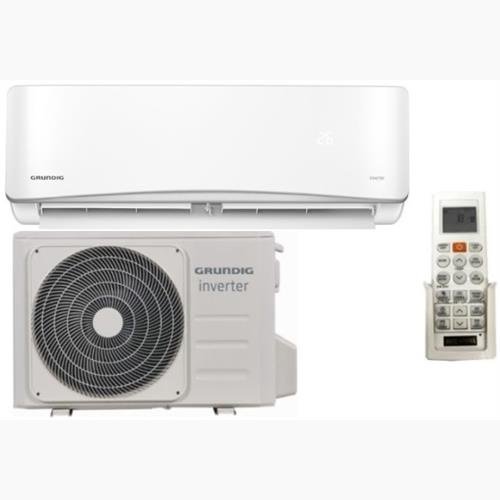 Grundig Mid Wall Spit Unit 12000Btu Inverter Air Conditioner Indoor And Outdoor Bundle Colour White- (Gin 120 ,Gin 121) Retail Box 1 Year Warranty