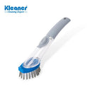 Kleaner Multi Purpose Kitchen Dish washing Scrubbing brush with Plastic soap dispensing handle
