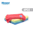 Kleaner Multi Purpose Microfiber Absorbent Kitchen Cleaning Cloth Towel 38*40Cm ( Pack Of 4 ) -High Quality Multi-Purpose Household Cleaning Cloths Which Can Be Used On Sensitive Surface Areas And Holds Dust Well.Colour Coded To Help Reduce Cross Conta...