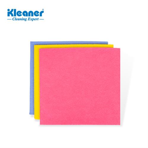 Kleaner Multi Purpose Microfibre Cloths- Multi Colour Pack Of 3 Super-Efficient And Long Lasting Machine Washable Up To 500 Times Can Be Used Wet Or Dry For Most Cleaning Tasks