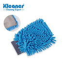 Kleaner 2 In 1 Multipurpose Chenille and Mesh Mitt Glove- For Car Computers Home Kitchen Appliances Easy To Clean And Dry Eliminates Dust And Dirt Extremely Soft Absorbent Non Scratch Wash And Drying Knit Cleaning Gloves