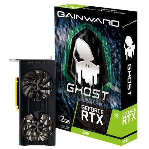 Gainward Nvidia Geforce Rtx 3060 Ghost 12G Graphics Card - 12Gb Gddr6 192Bit Memory, Pci Express Gen 4.0, Core Clocks Boost 1777Mhz, 1X Hdmi, 3X Displayport, Retail Box , 2 Year Limited Warranty