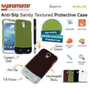 Promate Gritty.S4-Anti-slip sandy textured protective case-Green 1 Year Warranty