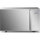Hisense 30 Litre Metallic Mirror Electronic Microwave Oven -900w Power Rating Blue LED Display Membrance Digital Control 11 Power Levels 6 Auto Cooking Menus Express Start Cooking 288mm Glass Turntable 1 Year Warranty