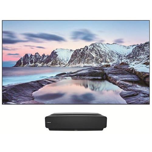 Hisense 80 Inch 4K Ultra High Definition Laser Hdr Vidaa Smart Tv- Dlp Front Projector And Screen Resolution 3840 × 2160 Aspect Ratio 16:9 Dynamic Contrast Ratio 2000:1 Mtk Quad Core Processor Digital Dvb-T2 Tv Tuner Vidaa U2 User Interface Opera V4.9 ...