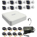 Hilook 8 Channel Dvr With 8x 1080p Hd Bullet Cameras Diy Combo Kit – Retail Box Kit-includes 8x 20m Pre-built Rg59 Cables, 1x 12v 5a Psu, 1x 8 Way Power Splitter, Hdmi And Vga Outputs, 10/100 Mbps Rj45 Utp Network Port, Usb 2.0 Port, H.264 Compression, Re