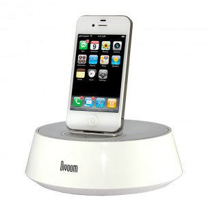 Divoom Ibase -1 ,Rms: 10Watts, Portable Travel Speaker System Ipad Ipod Iphone Speaker With Charger,Colour:White, Retail Box , 6 Month Limited Warranty