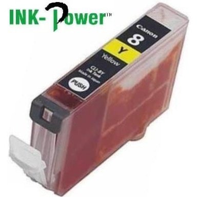 Inkpower Generic For Canon Cli-8 Yellow Dye Ink Cartridge- For Use With Canon Pixma Ip 3300 Pixma Ip 3500 Pixma Ip 4200 Series Pixma Ip 4200 X Pixma Ip 4200 Pixma Ip 4300 Pixma Ip 4500 Series Pixma Ip 4500 X Pixma Ip 4500 Pixma Ip 5200 R Pixma Ip 5200 ...