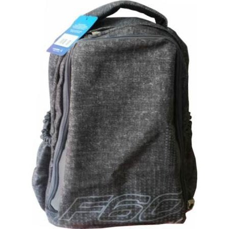Macaroni Laureate Student Backpack - Lightweight Padded shoulder straps and Back Dual Main zippered compartments Padded Top Grip Handle Waterproof Material-Two Tone Black and Grey 1 year Limited Warranty