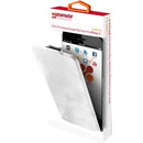 Promate Indent iPhone 5 Slim-Fit Cutaway Design Flip Cover with magnetic claps and soft leather lock ensures that it remains closed-colour:White 1 Year Warranty