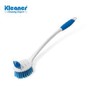 Kleaner Multi Purpose Household Bathroom Brush with Non slip handle and Top small Brush - suitable for vigorous scrubbing and the removal of stubborn dirt and grime for use both indoors and outdoors