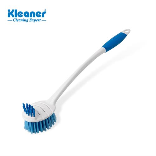 Kleaner Multi Purpose Household Bathroom Brush with Non slip handle and Top small Brush - suitable for vigorous scrubbing and the removal of stubborn dirt and grime for use both indoors and outdoors