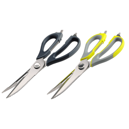 Tevo Multi Purpose Scissor - Kms002 - Grey - Super Sharp, Super Strong, All-Purpose Household Tool, Dishwasher Safe, Retail Box, 1 Year Warranty