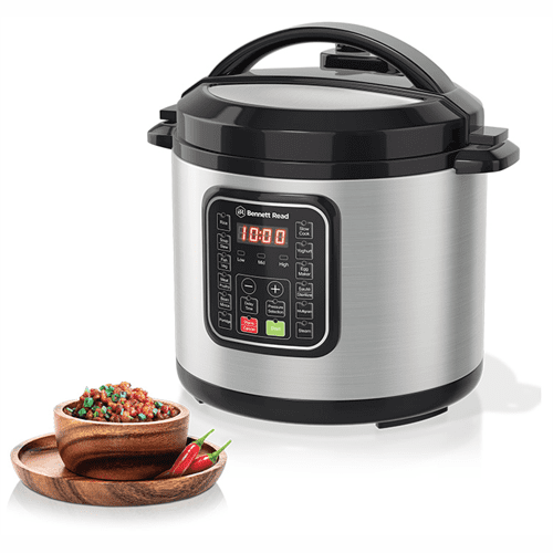 Bennet Read Superchef 6 Multicooker -The Pressure Cooker, Slow Cooker, Rice Maker, Steamer, Sterilizer, Sauté Pan, Egg Maker, Oven, Food Warmer & Yoghurt Maker… All In One! Retail Box 1 Year Warranty