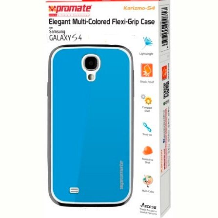 Promate Karizmo-S4 Samsung Case Blue 1 Year Warranty