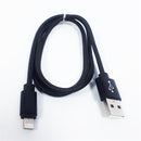 Geeko Braided Lightning Sync And Charge Cable For Ios Devices-1 Metre Length -made For Ios Smartphones And Tablets Sync And Charge With Your Computer Or From A Charger With A Usb Port- Colour Black, Retail Box, Limited Lifetime Warranty